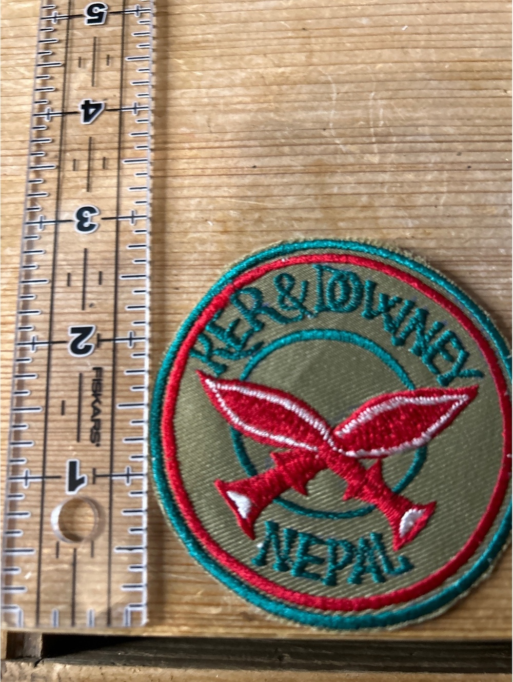 Vintage Nepalese The Red Windy Embroidered Patch